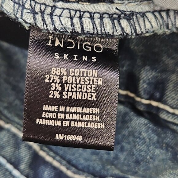 Indigo Skins Bootcut Jeans Men's 36x30 Contrast Stitch Flap Pkt Embroidery NWT - Picture 10 of 16